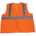 1269-O Orange Mesh Class 2 Vest with 2" Reflective Striping